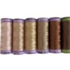 Cotton sewing thread with espresso