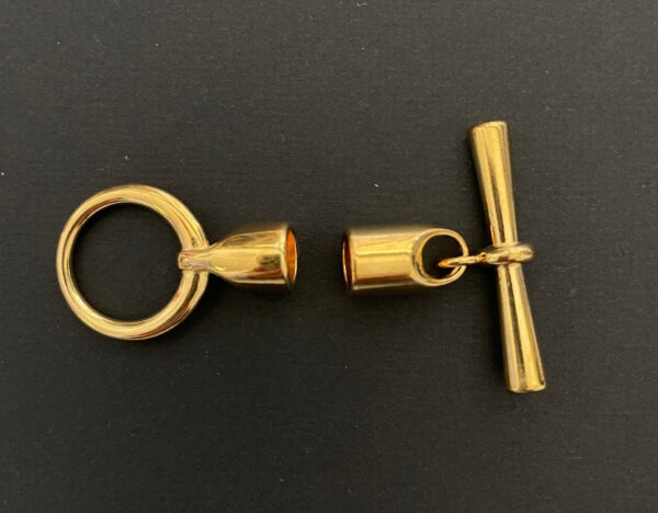 Gold toggle set gold plated