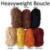 Heavyweight boucle doll hair yarn