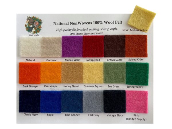 national nonwoven swatch card