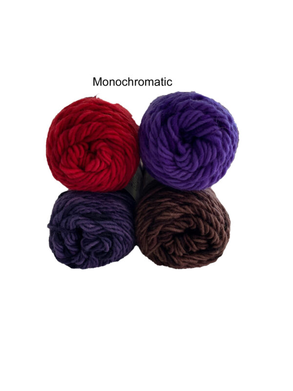 Monochromatic yarn
