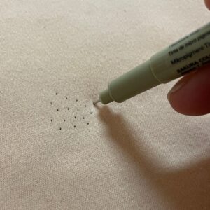 Freckle pen for soft dolls