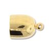 Gold plated bullet end cap