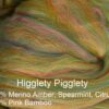 Merino wool and bamboo top roving higgelty piggelty