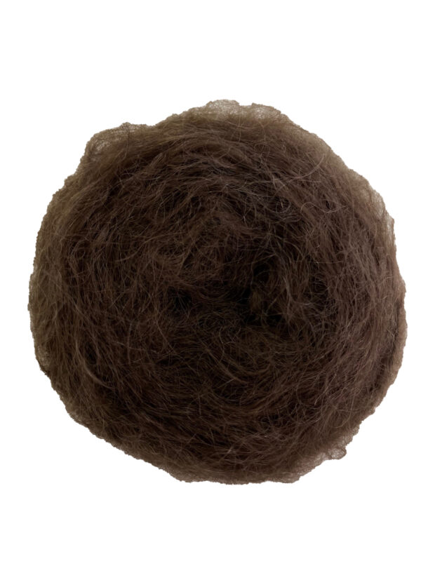 Brunette mohair yarn
