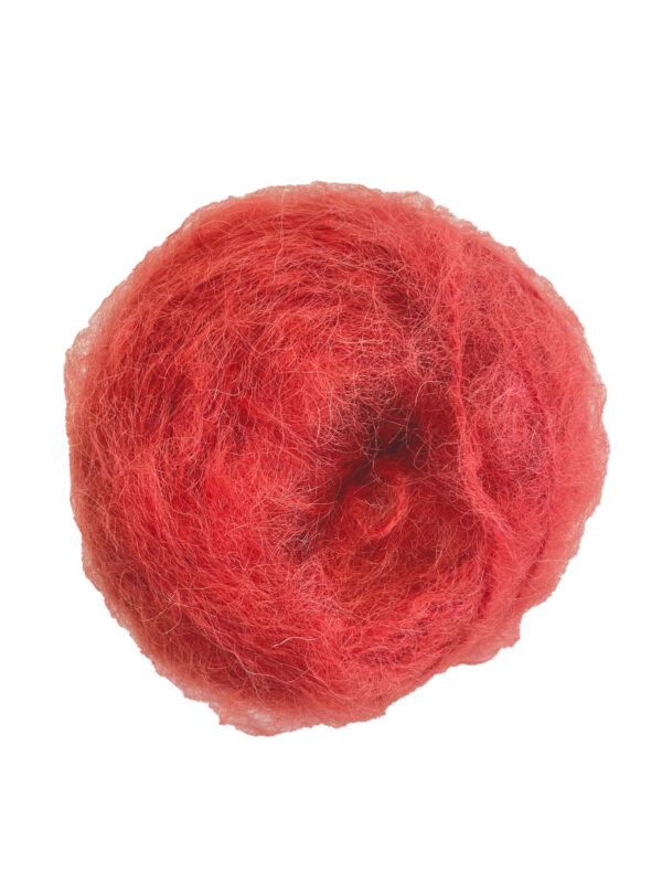 Strawberry mohair yarn