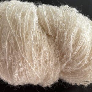Boucle wool mohair looped yarn