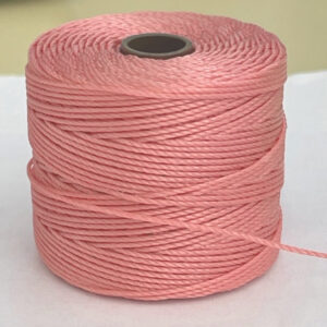 S lon pink bead cord