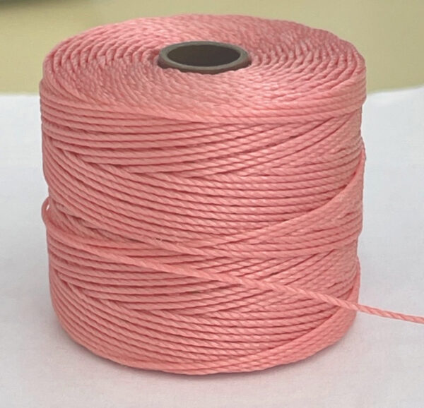 S lon pink bead cord