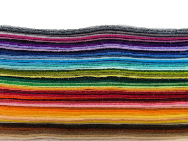 62 colors of wool felt by Weir Crafts