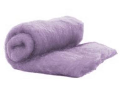 Perendale Wool  -- Carded Batt --  Lilac