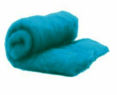 Perendale Wool  -- Carded Batt --  Cerulean