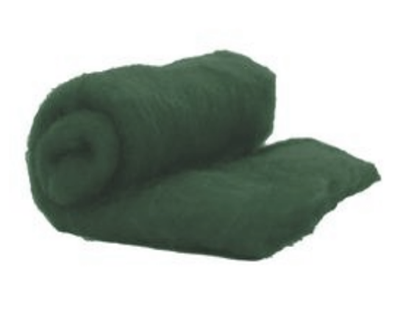 Perendale Wool  -- Carded Batt --  Forest
