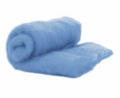 Perendale Wool  -- Carded Batt --  Light Blue