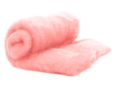 Perendale Wool  -- Carded Batt --  Cotton Candy