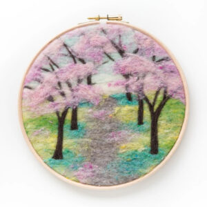 Cherry Blossoms Needle Felting Kit