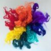 Rainbow Dyed  Wool Locks