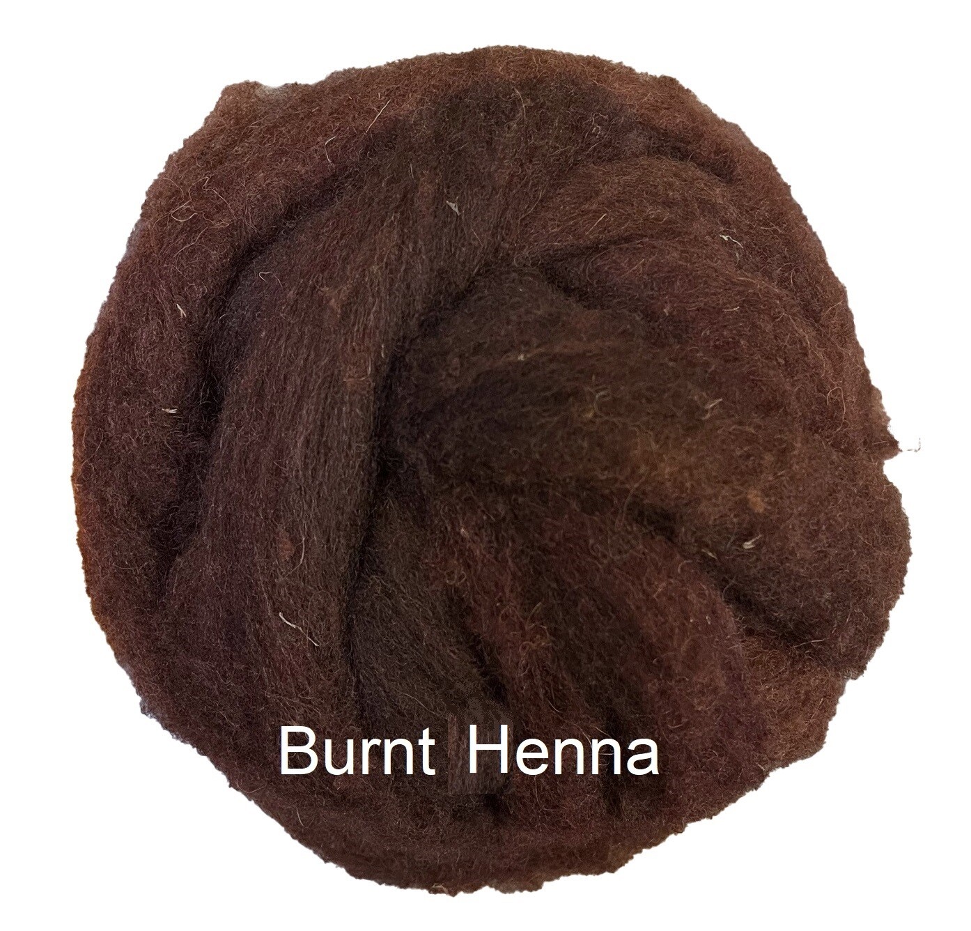 Bartlett Farm Blend Roving -- Burnt Henna