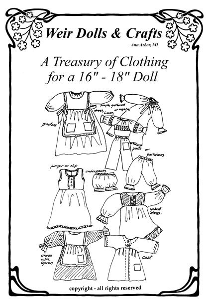 16" - 18" Waldorf Doll Clothing Pattern